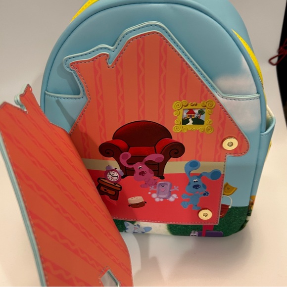 NWT Loungefly x Nickelodeon Blue's Clues Open House Mini Backpack - Picture 4 of 9